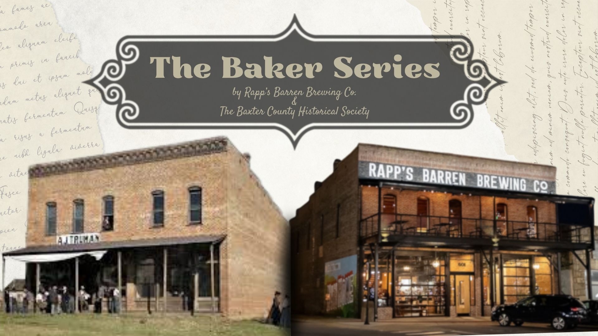 Rapp’s Barren Brewing launches monthly history series with Baxter County Historical Society
