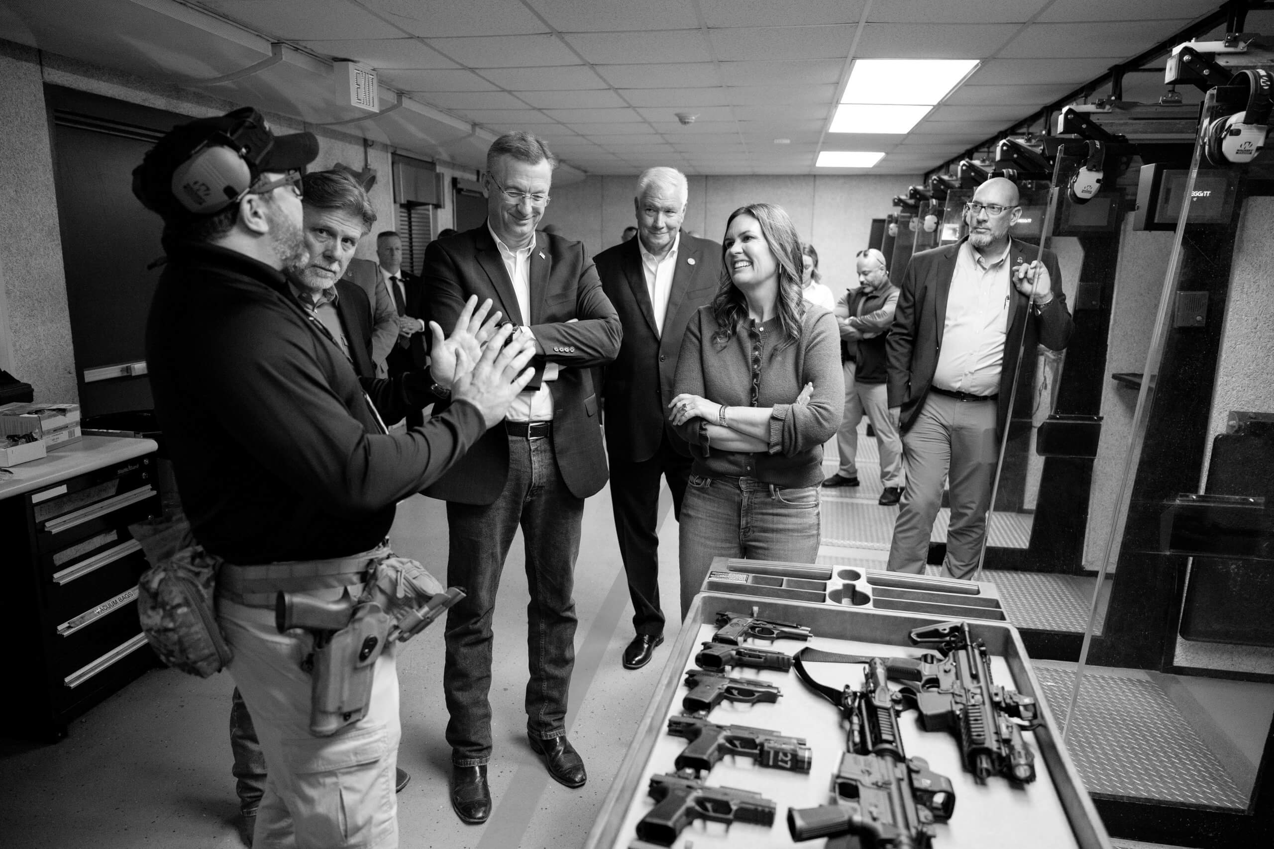 Sanders, VA Secretary Collins tour law enforcement training center in North Little Rock